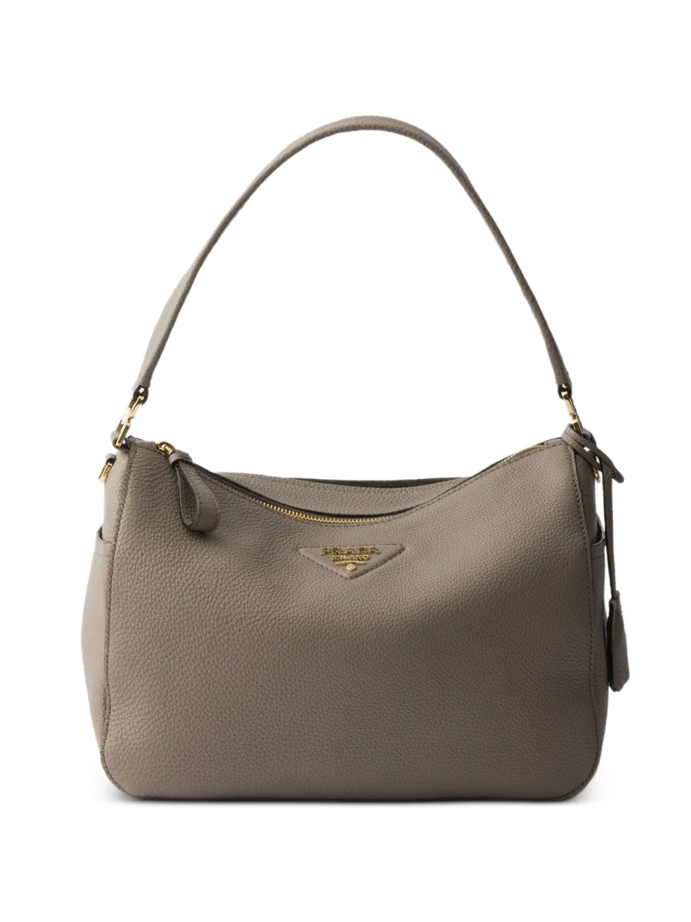 Prada leather shoulder bag - Grigio