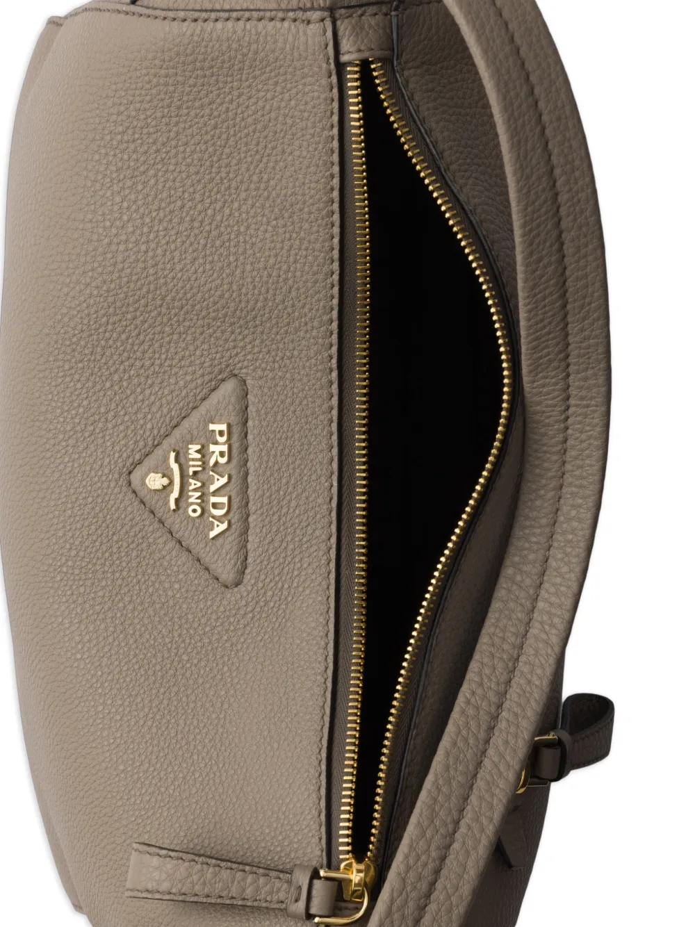 Prada Leren schoudertas Grijs