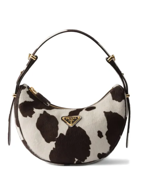 Prada mini Arqué printed leather shoulder bag
