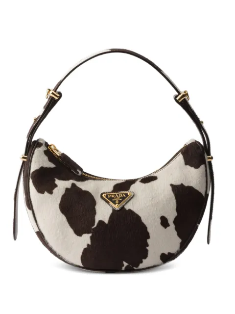 Prada mini Arqué printed leather shoulder bag