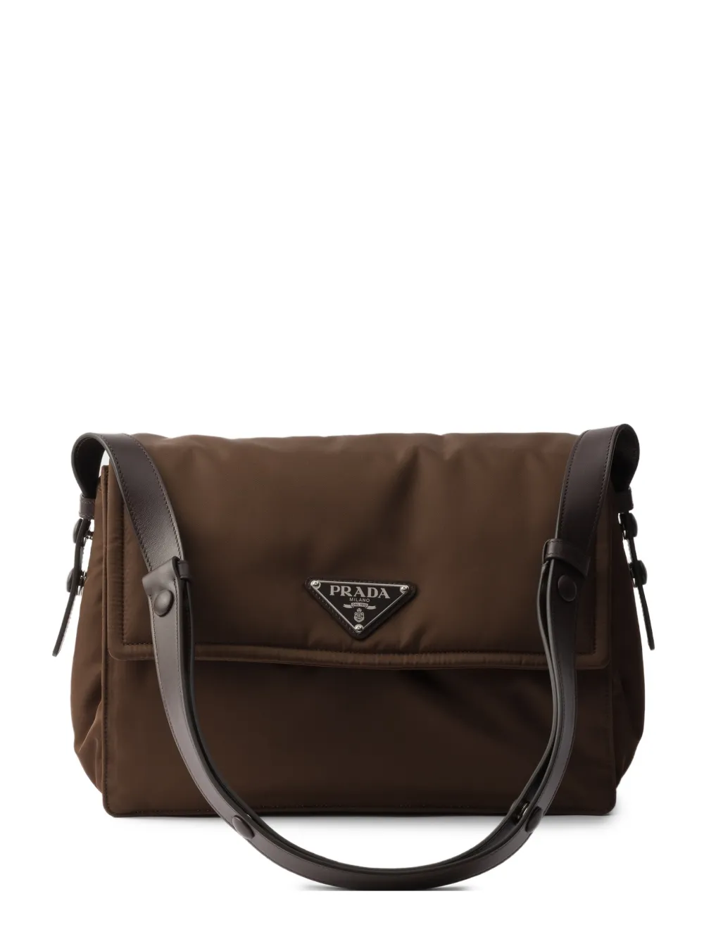Prada Borsa a spalla Traveller media - Marrone