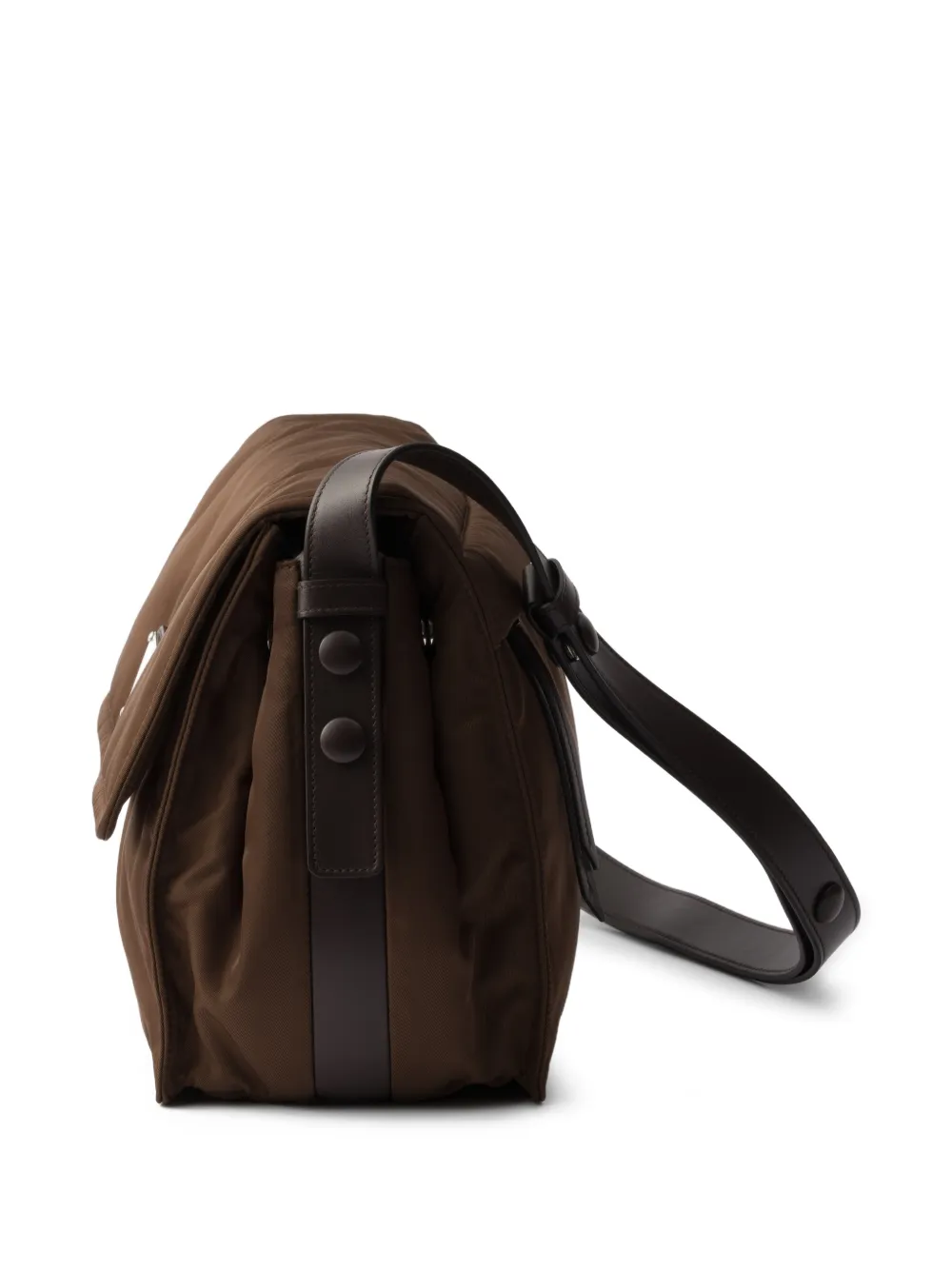 Prada Medium Traveller gewatteerde schoudertas Bruin