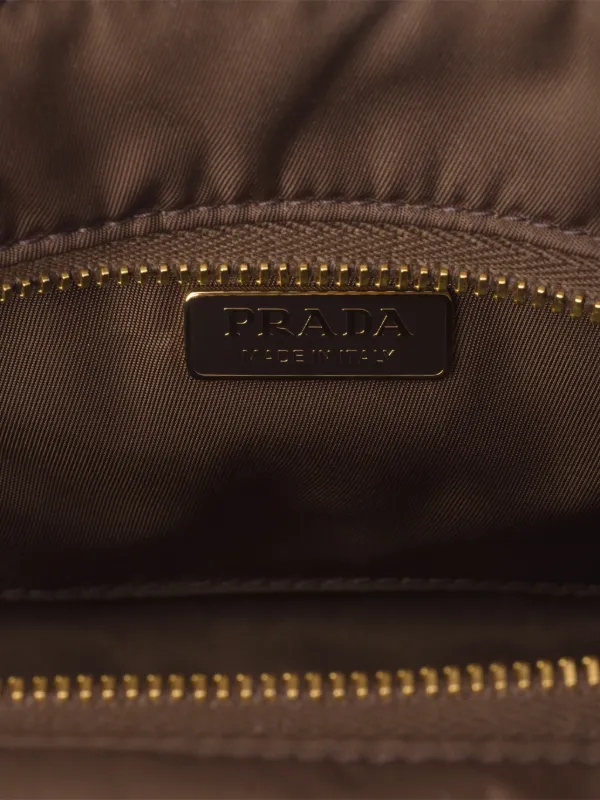 Prada Medium Explore logo-plaque Shoulder Bag | Brown | FARFETCH