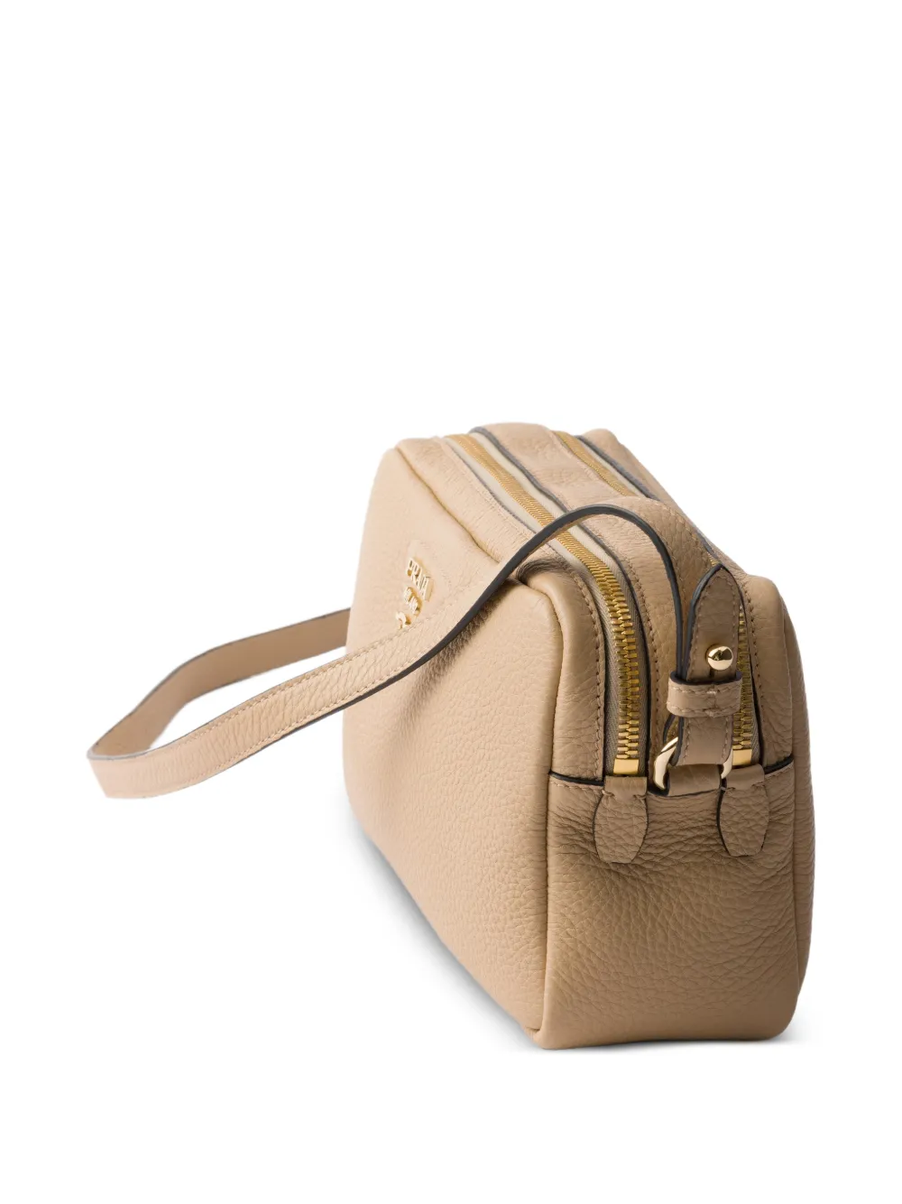 Prada Leren schoudertas Beige