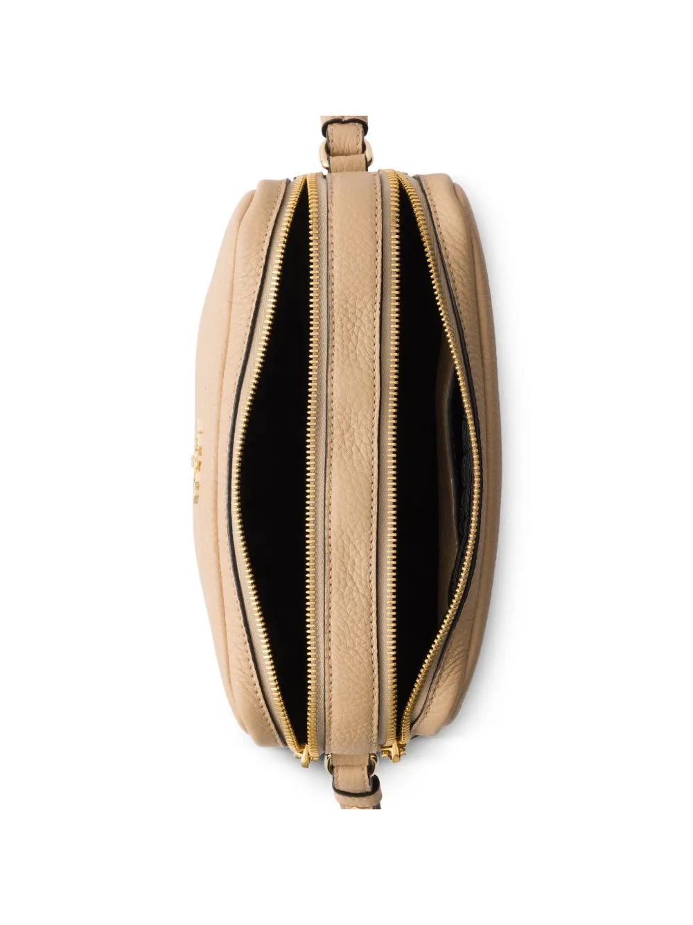 Prada Leren schoudertas Beige