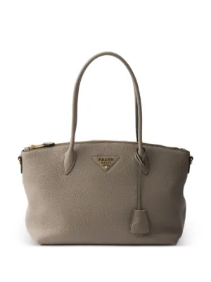 Prada レザー ハンドバッグ | ブラウン | FARFETCH JP