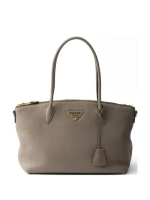 Prada レザー ハンドバッグ | ブラウン | FARFETCH JP