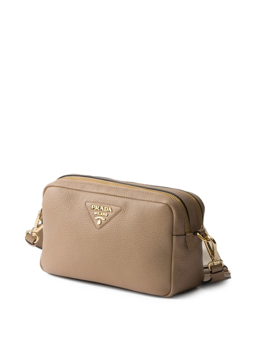 Prada Leren schoudertas Beige