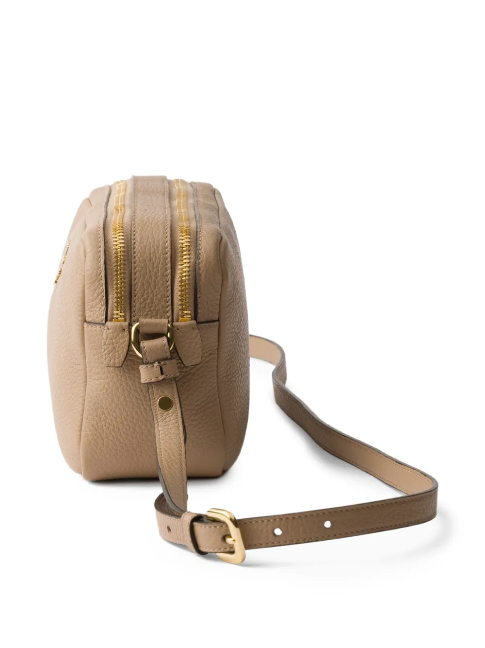 Prada Leren schoudertas Beige