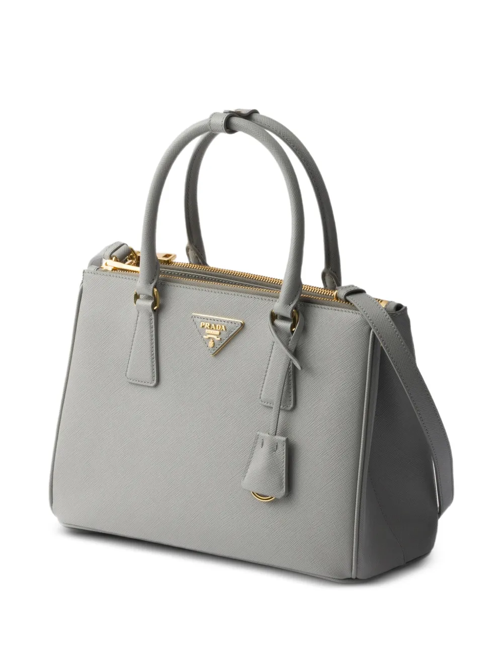 Prada Galleria shopper van saffiano leer Grijs