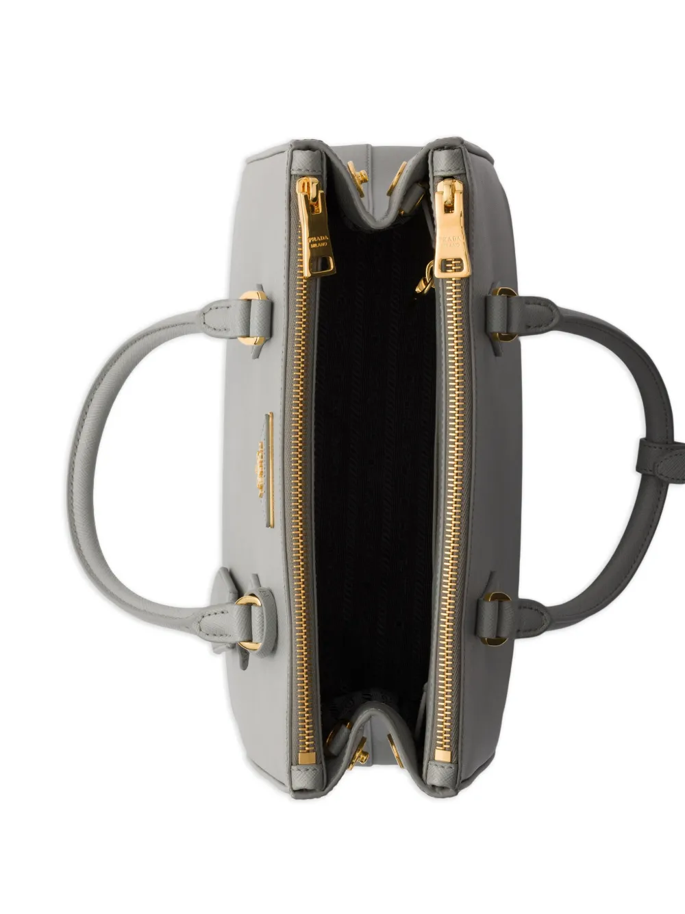 Prada Galleria shopper van saffiano leer Grijs
