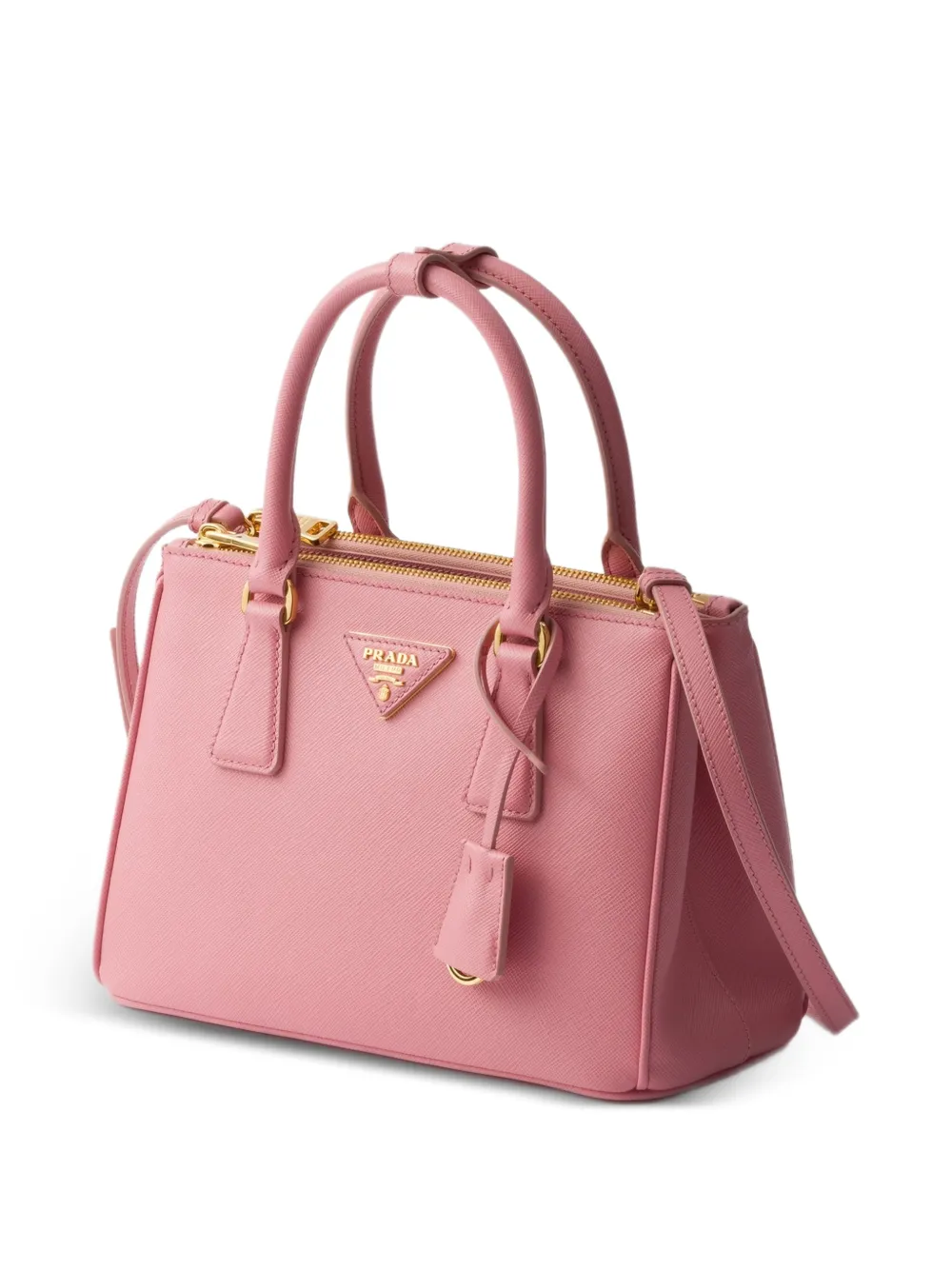Prada Kleine Galleria Saffiano leren tas Roze