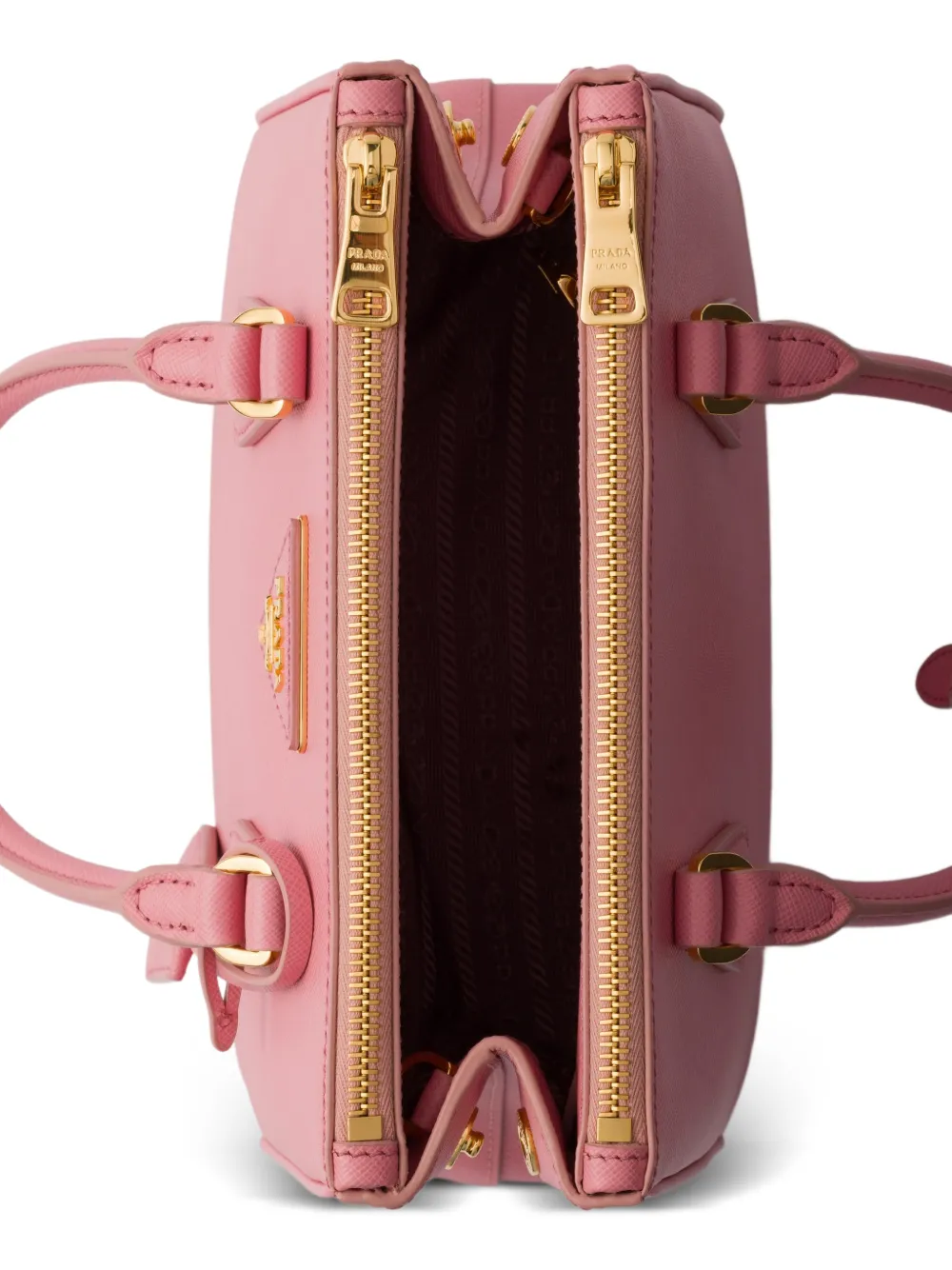 Prada Kleine Galleria Saffiano leren tas Roze