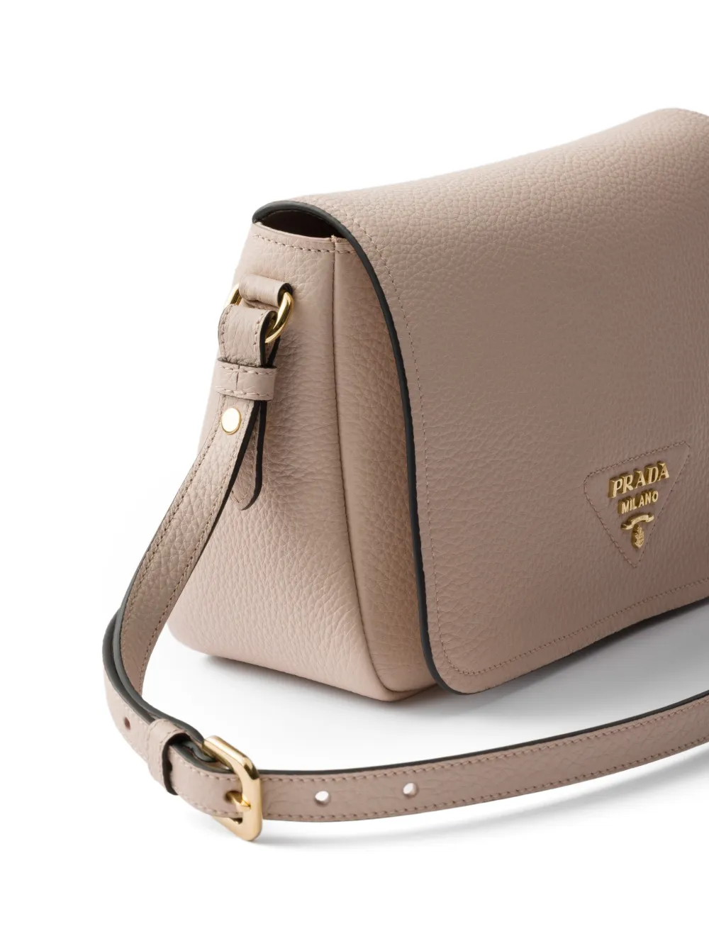Prada Leren schoudertas Beige