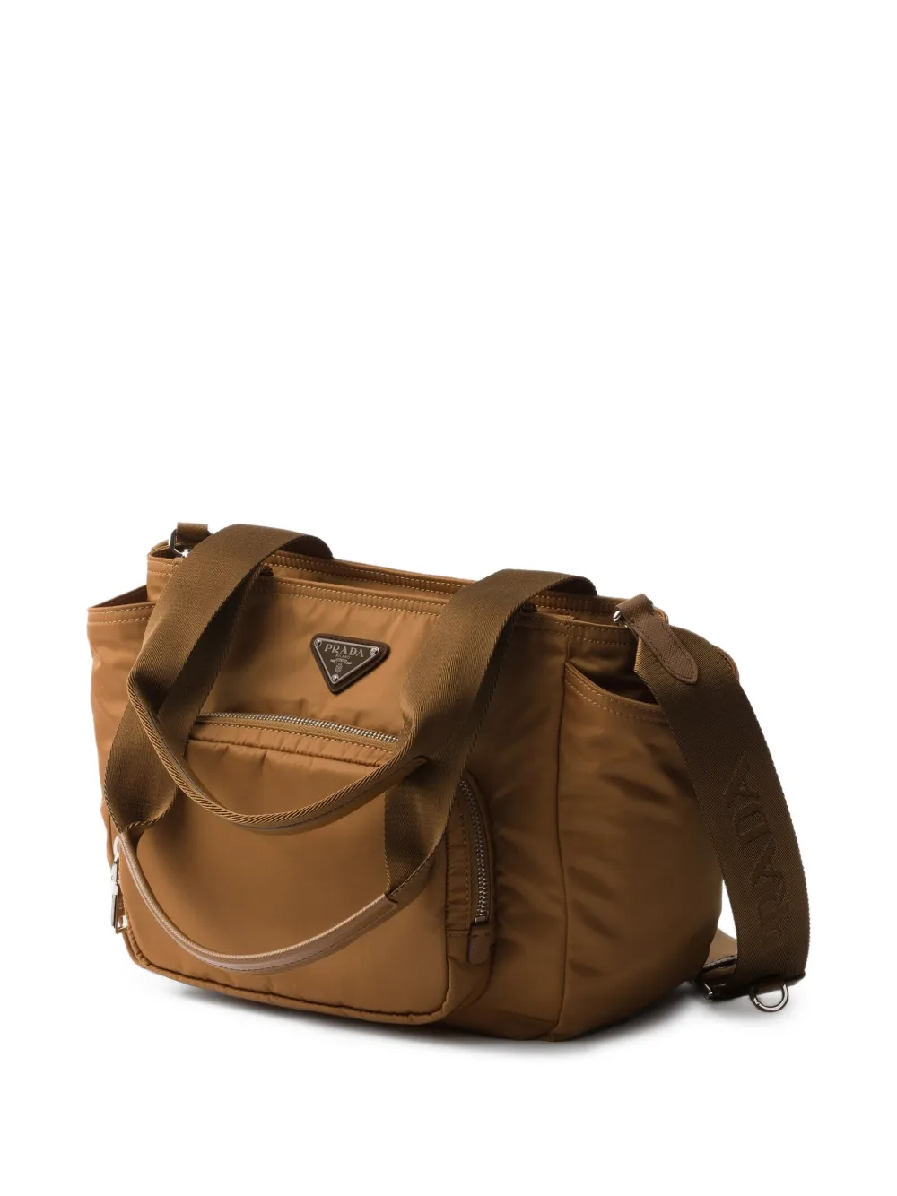  Prada Re-nylon Tote Bag - Brown 