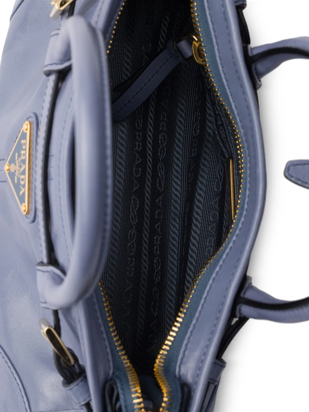 Prada Bonny leren shopper Blauw
