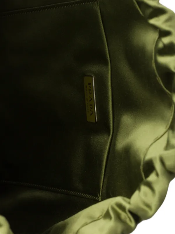 Prada Wish シルクポーチ | グリーン | FARFETCH JP