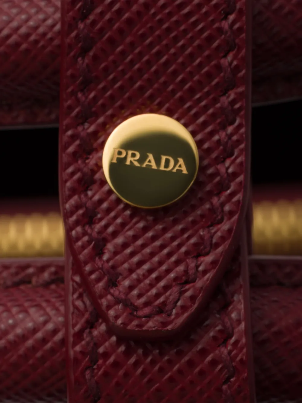 Prada Galleria kleine shopper Rood