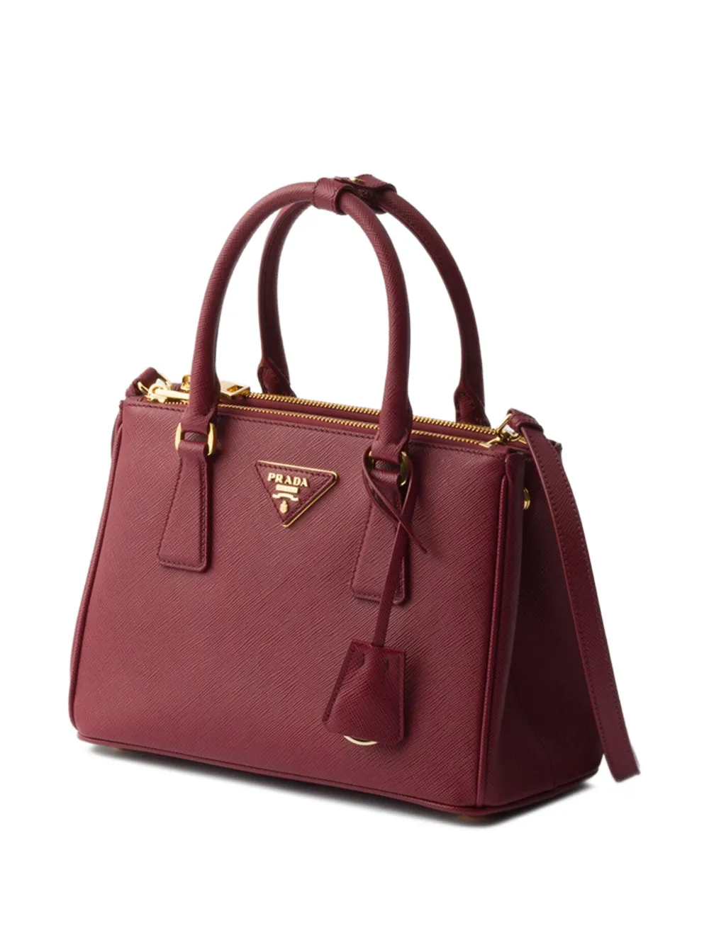 Prada Galleria kleine shopper Rood