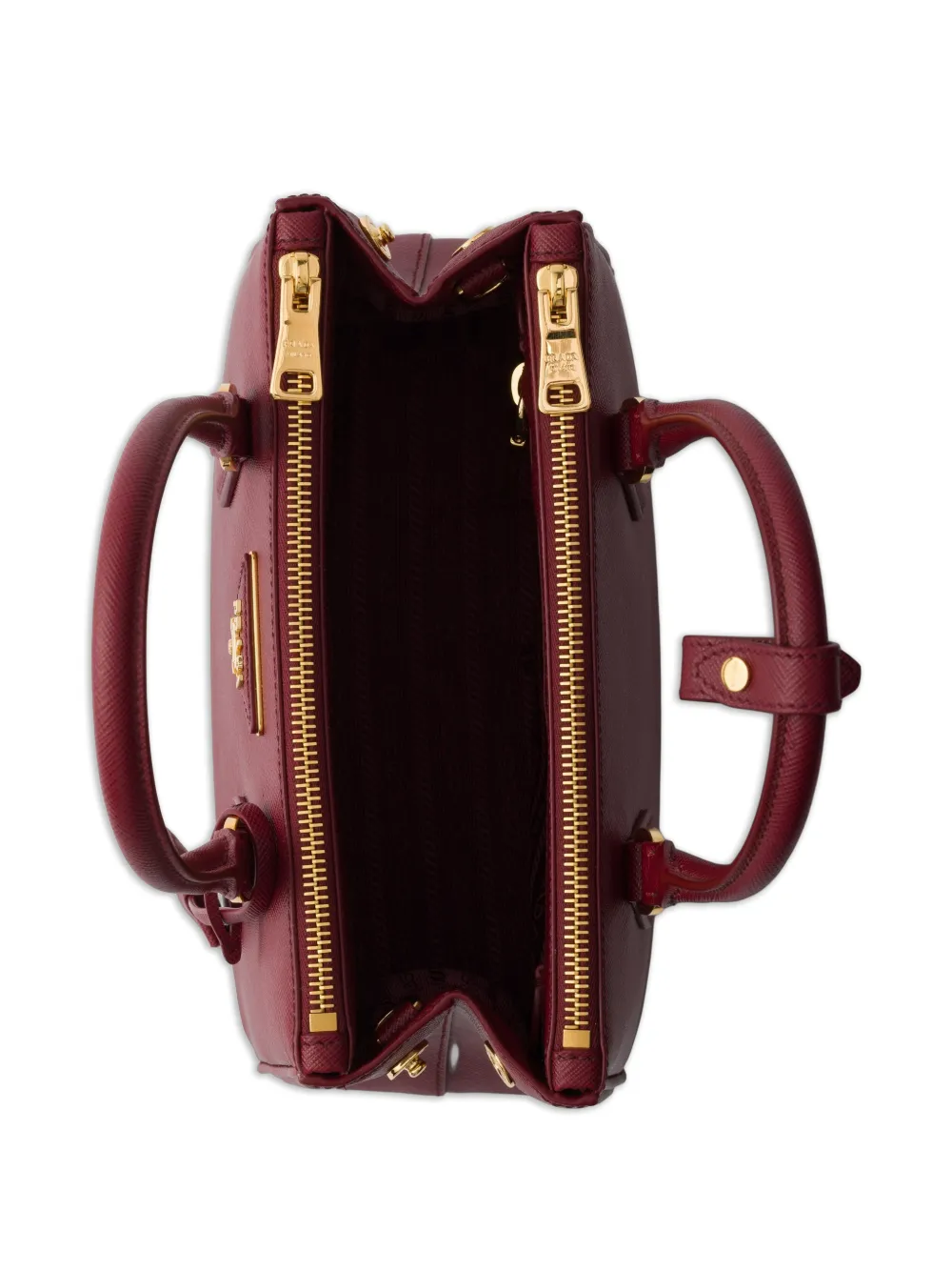 Prada Galleria kleine shopper Rood