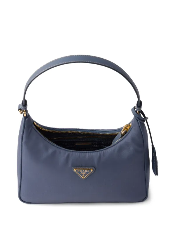 Prada Mini 2005 Re-Edition Shoulder Bag | Blue | FARFETCH