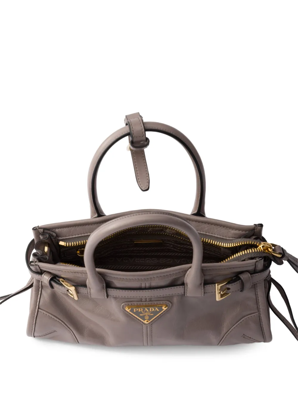 Prada Bonnie mini-shopper Grijs
