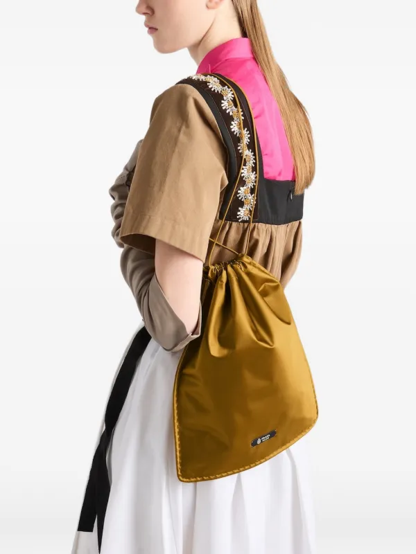 Prada Wish シルクポーチ | イエロー | FARFETCH JP
