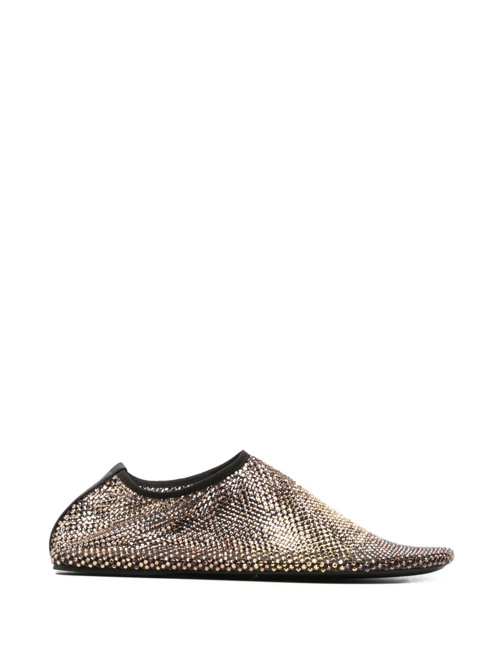 Christopher Esber Minette ombré crystal ballet flats - Oro
