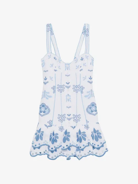 Charo Ruiz Ibiza Niva embroidered mini dress