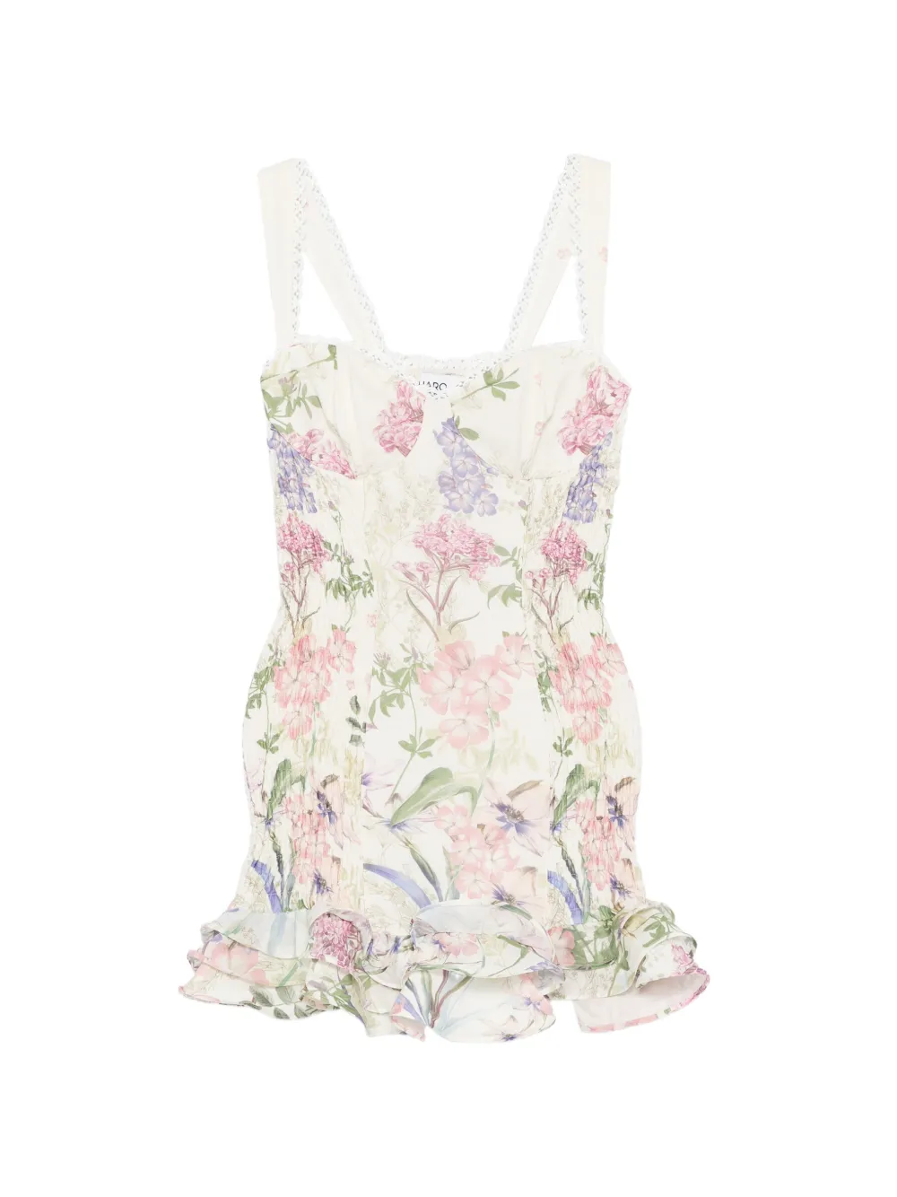 Charo Ruiz Ibiza Sunil floral mini dress - Toni neutri