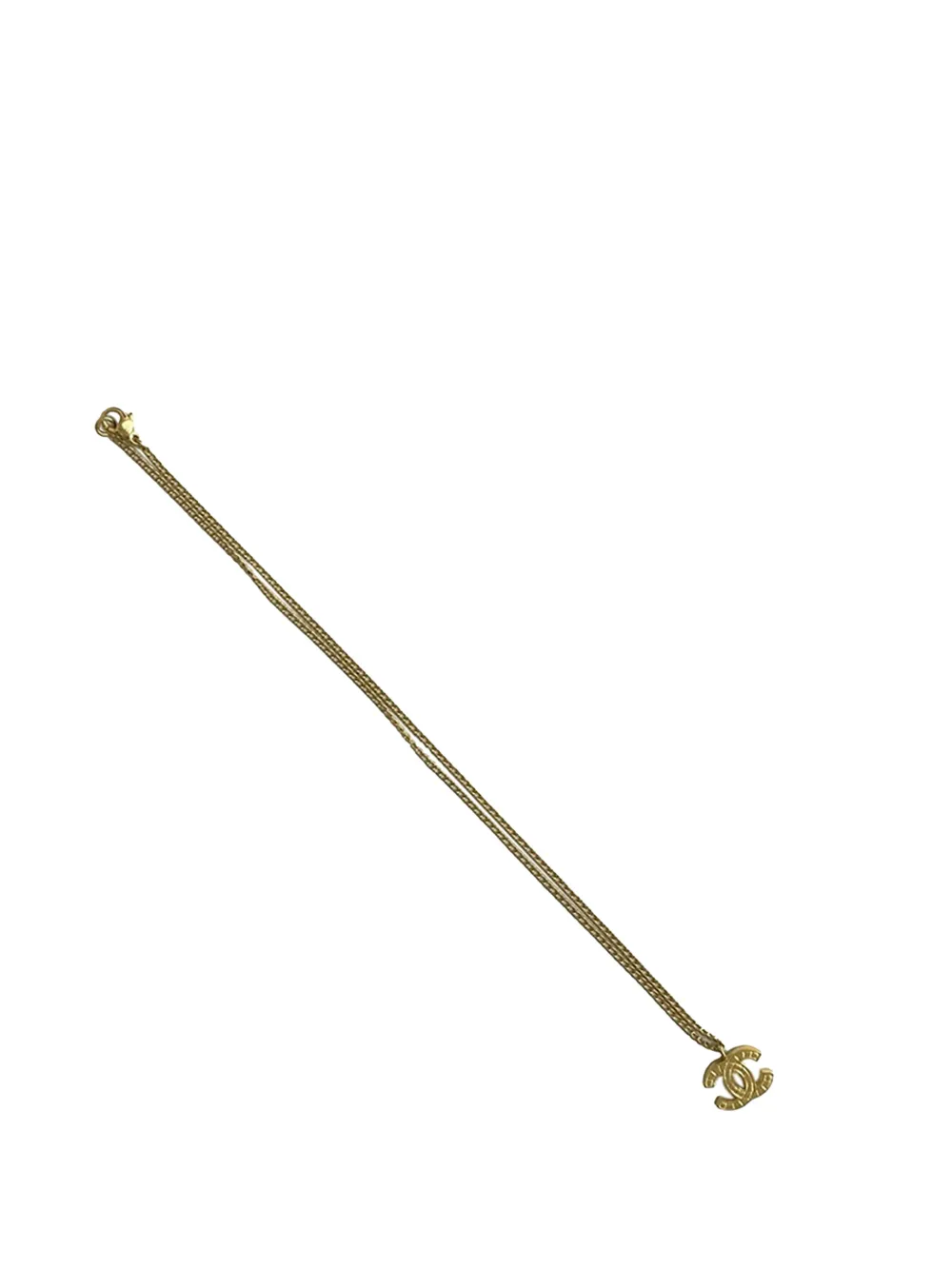 CHANEL Pre-Owned 2003 CC Gold Plated Pendant Necklace costume necklace - Oro