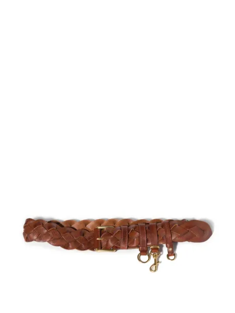 Miu Miu cinturón trenzado de piel