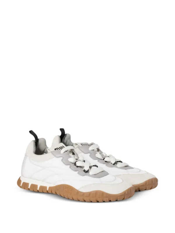 Miu Miu Tyre スニーカー | ホワイト | FARFETCH JP