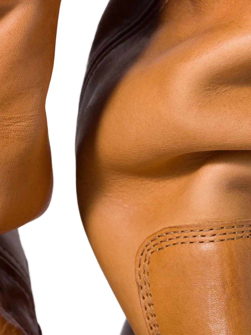 Miu Leren laarzen Bruin