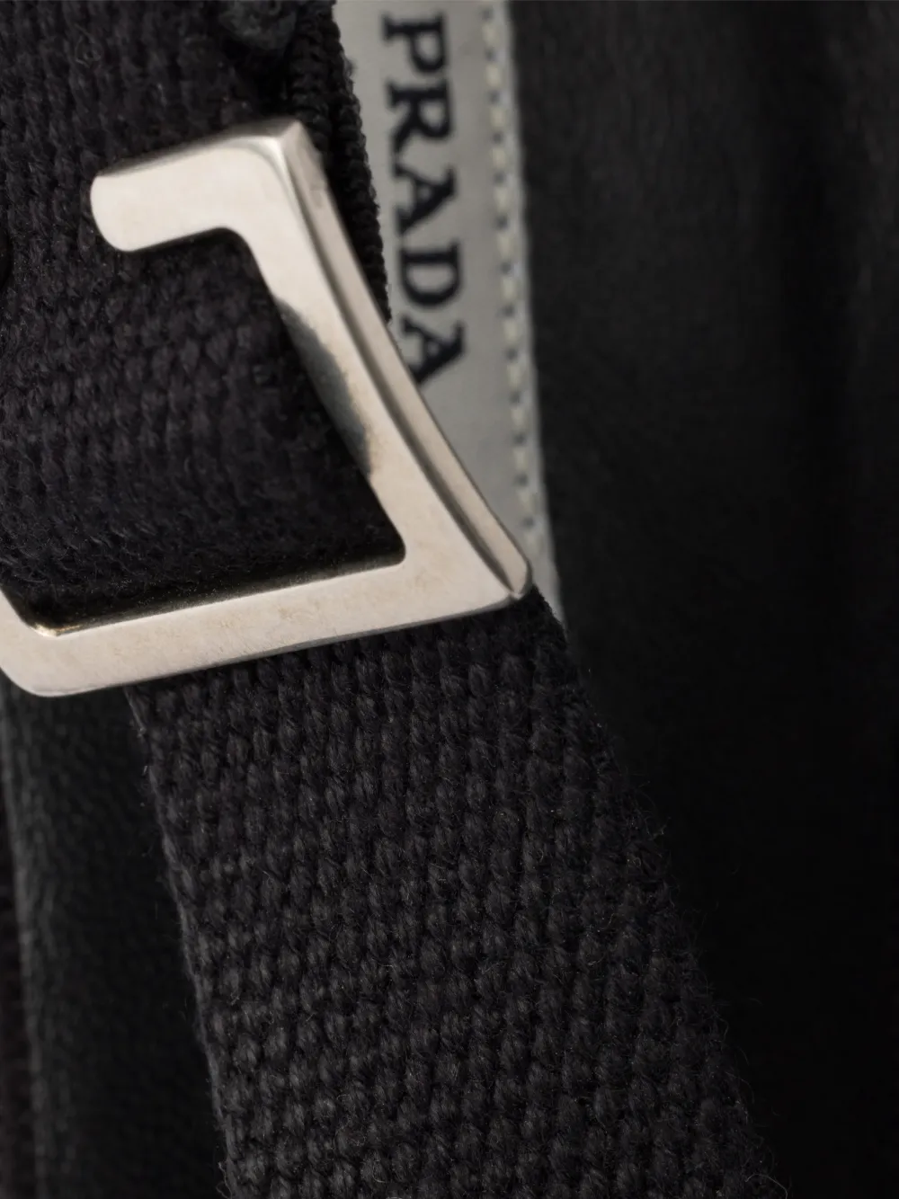 Prada crystal-appliqués canvas pumps Zwart