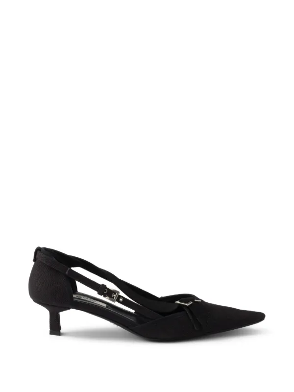 Prada Canvas Pumps in Black