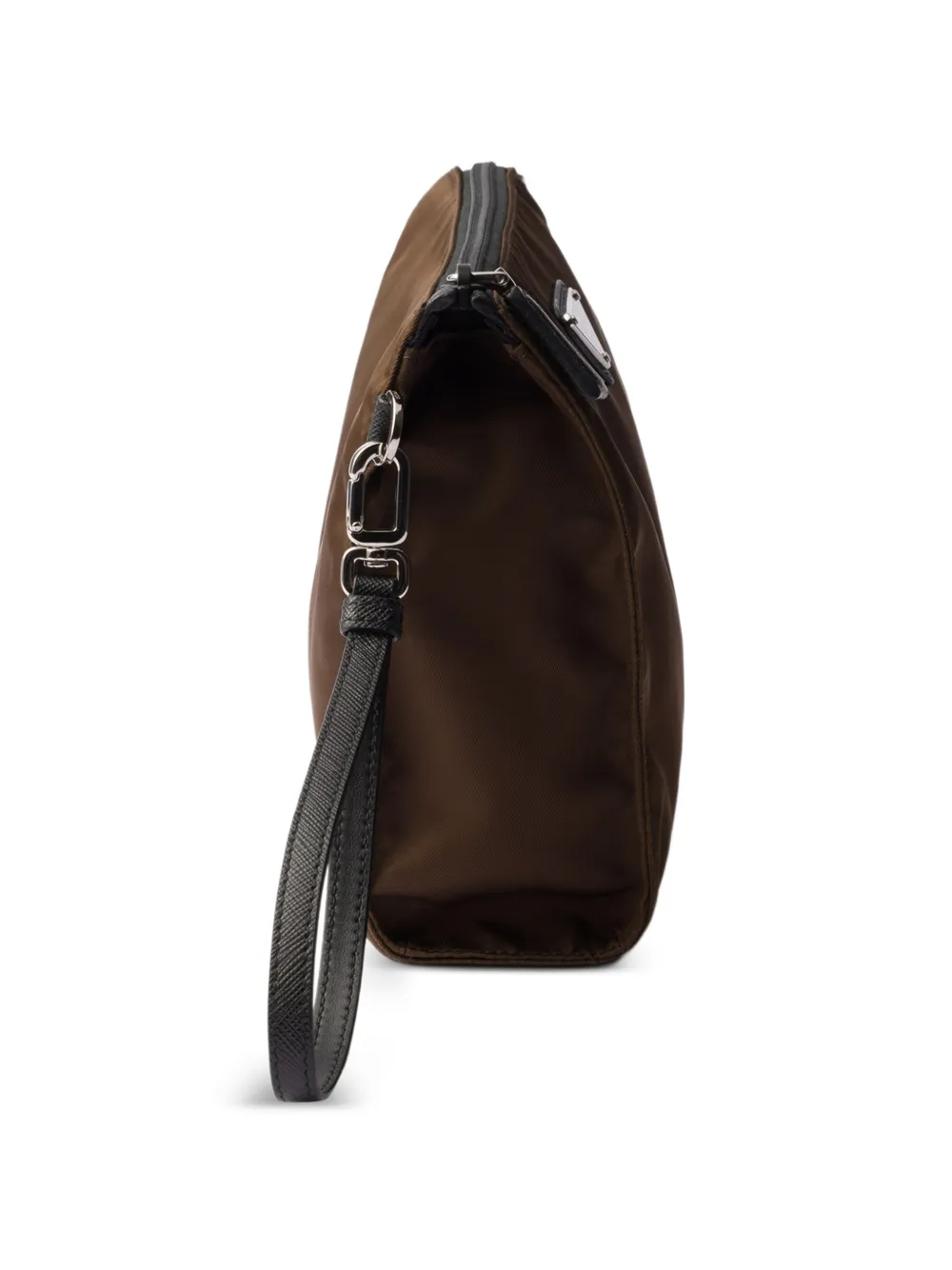 Prada Tas met logodetail Bruin