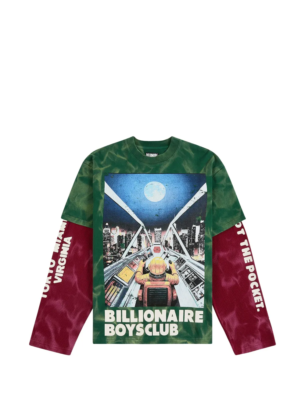 Billionaire Boys Club printed long-sleeve T-shirt - Verde