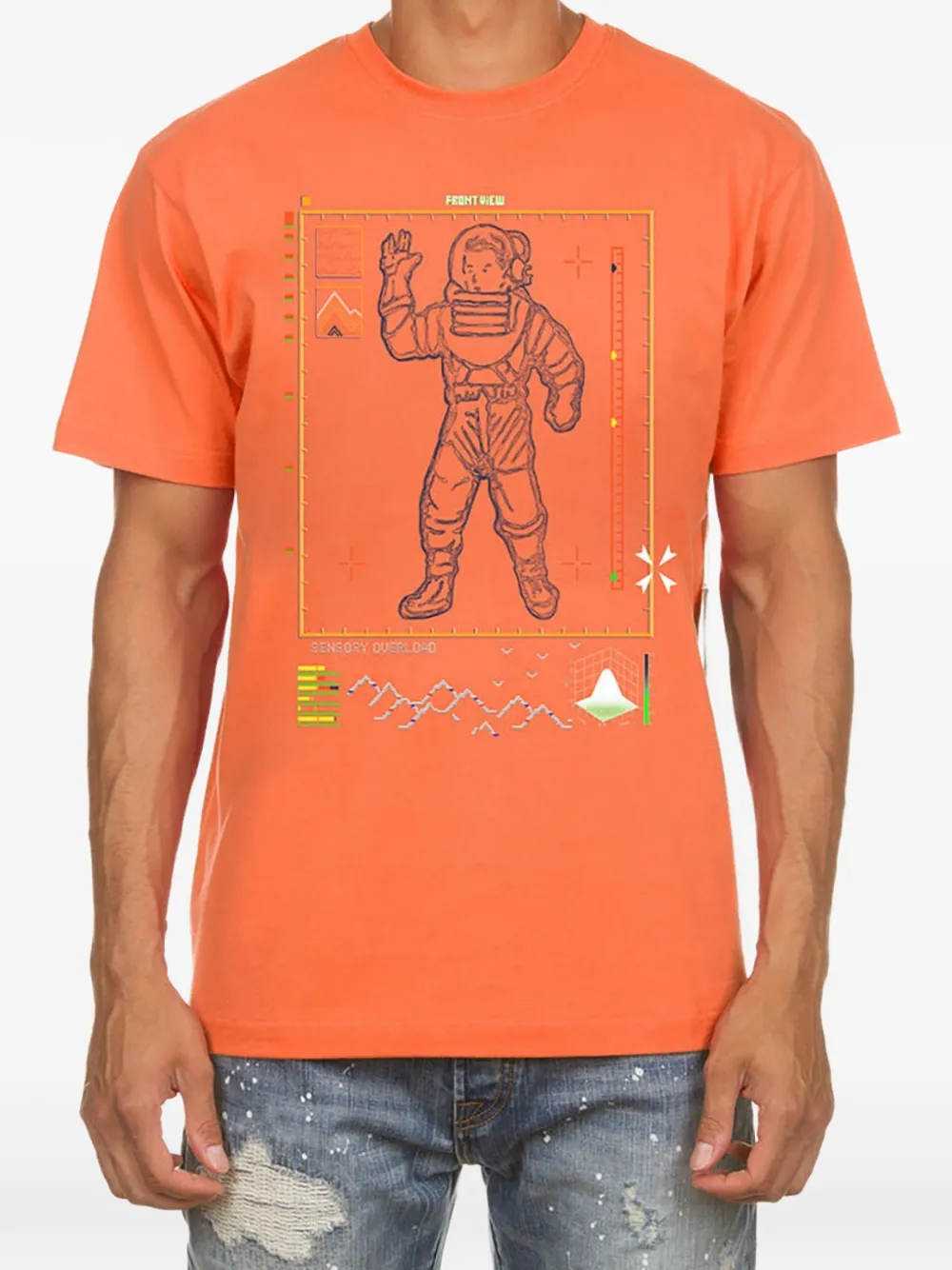 Billionaire Boys Club astronaut-print T-shirt - Arancione