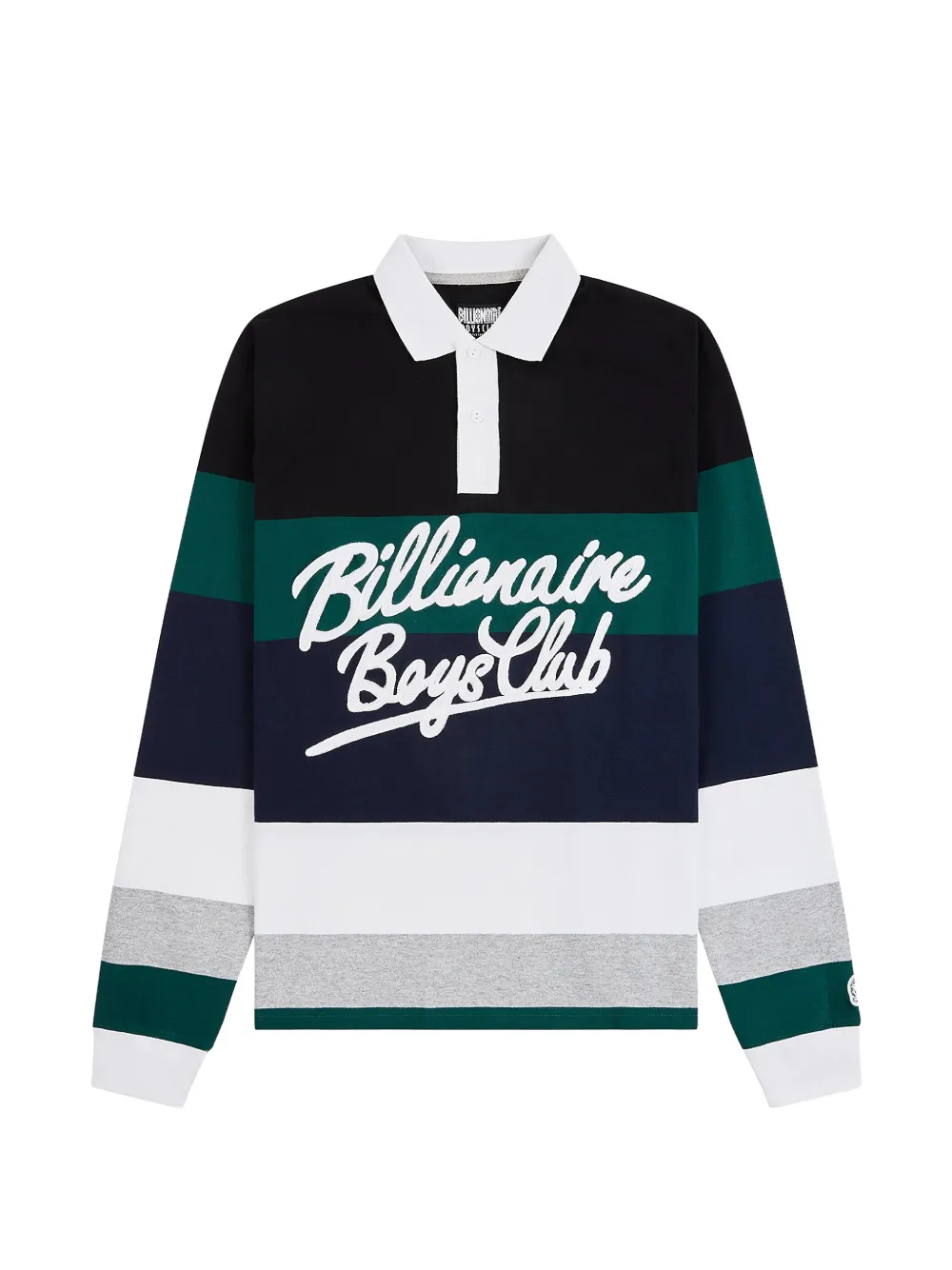 Billionaire Boys Club striped logo polo shirt - Nero