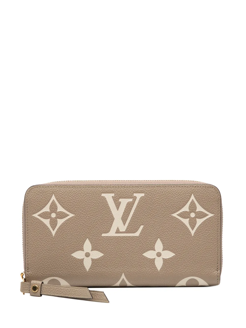 Louis Vuitton Pre-Owned 2021-2025 Bicolor Monogram Empreinte Giant Zippy Wallet long wallets - Marrone