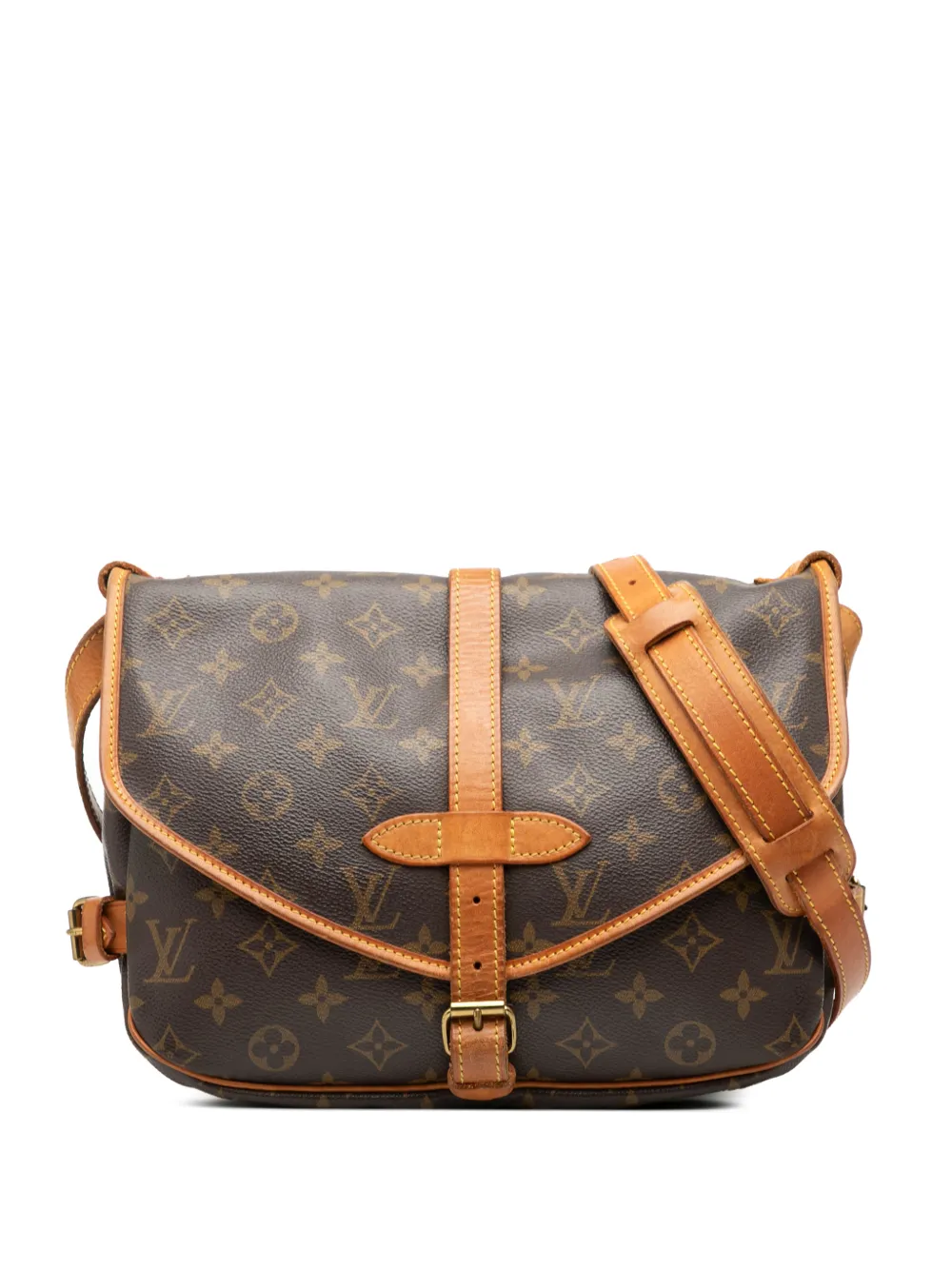 Louis Vuitton Pre-Owned 1991 Monogram Saumur 30 crossbody bag - Marrone