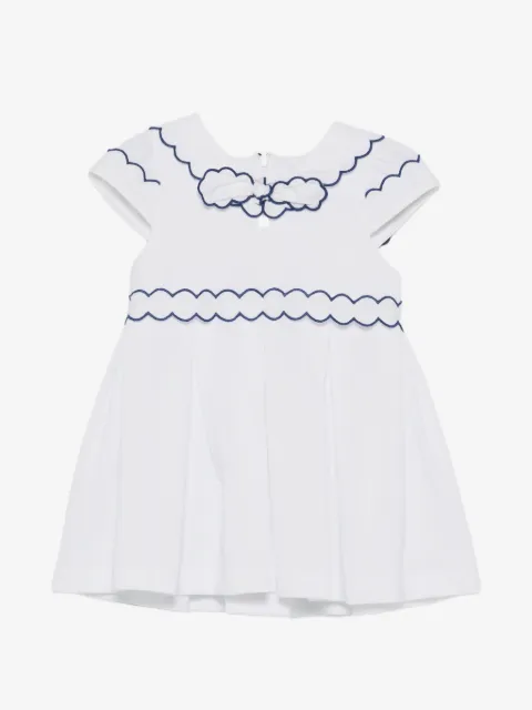Patachou round-neck bow-detail dress