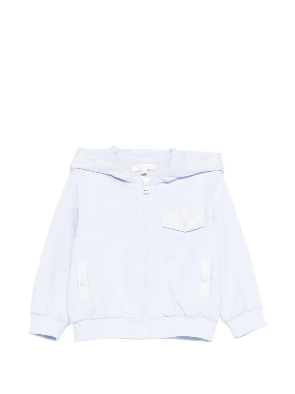 Patachou zip-up hooded jacket - Blu