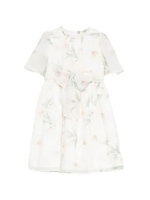 Patachou floral-print bow-detail dress