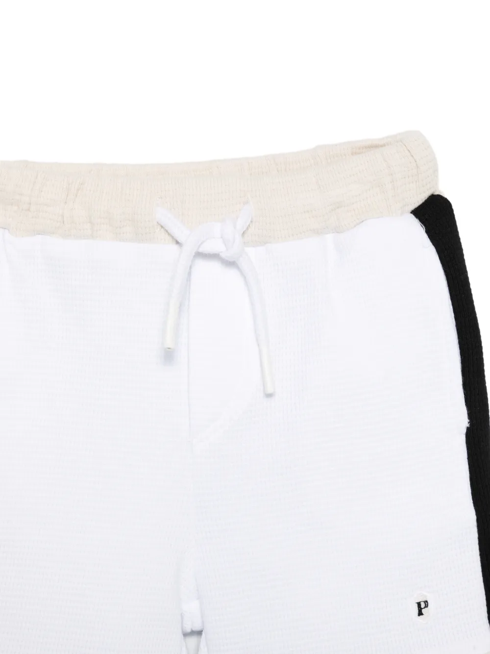  Patachou Set Con Shorts A Righe (2 Pezzi) - Bianco 