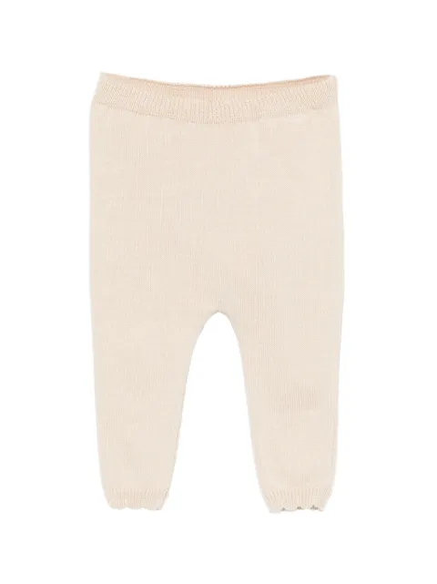 Patachou ribbed-knit trousers