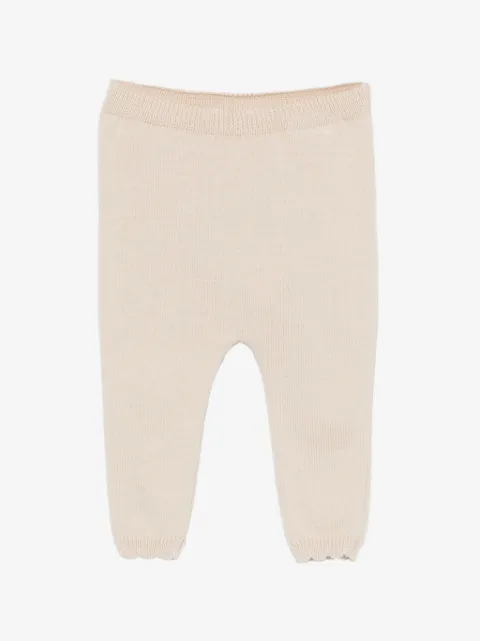 Patachou ribbed-knit trousers