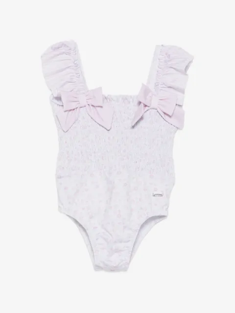 Patachou floral-print ruffled swimsuit