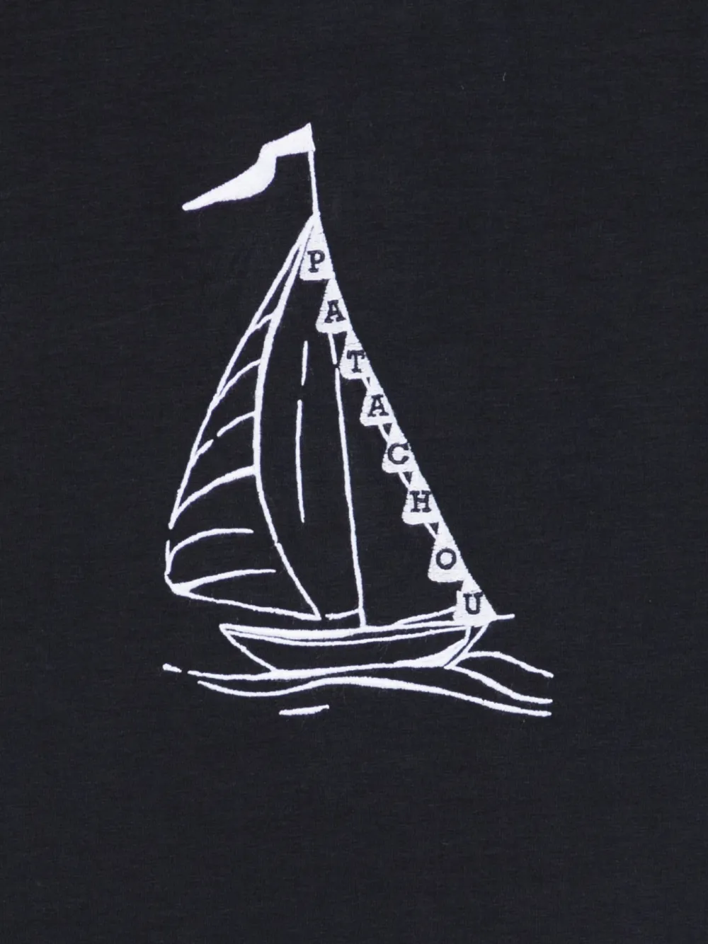  Patachou Boat-print T-shirt - Blue 